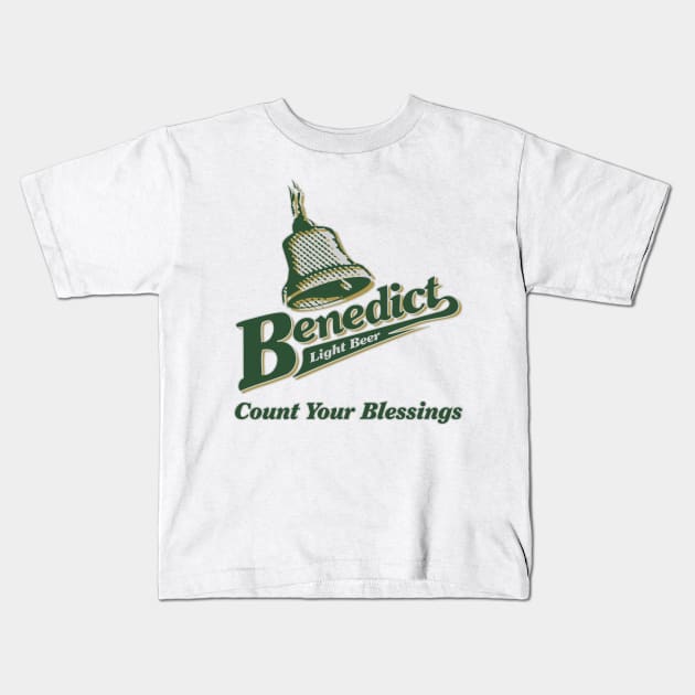 Benedict Light Beer Kids T-Shirt by MBK